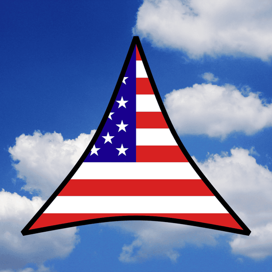 8-18 FT USA FLAG EQUILATERAL SAIL SHADE